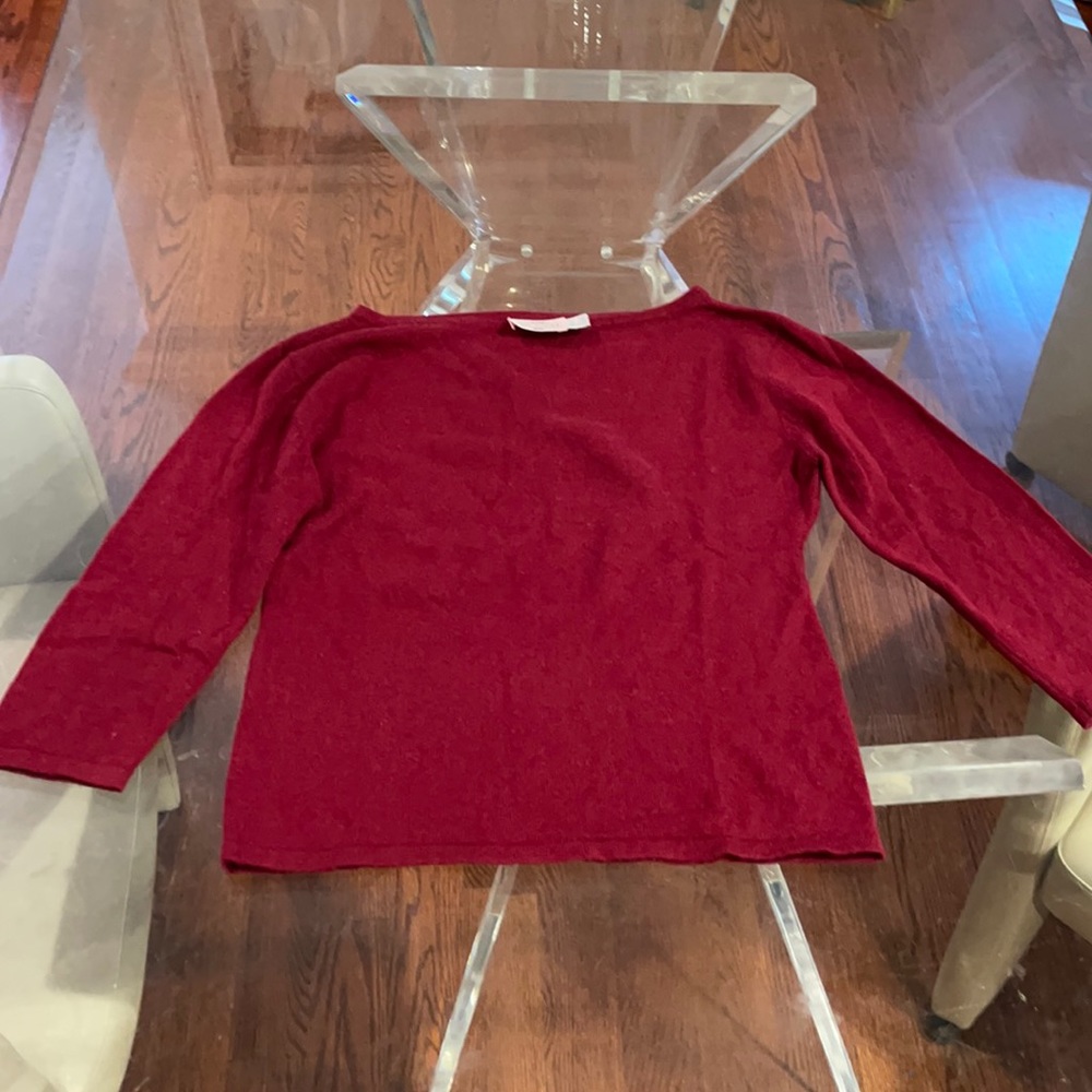 Tocca Large blood red cashmere sweater